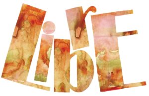 Mot "Libre" écrit dans le style d'une peinture